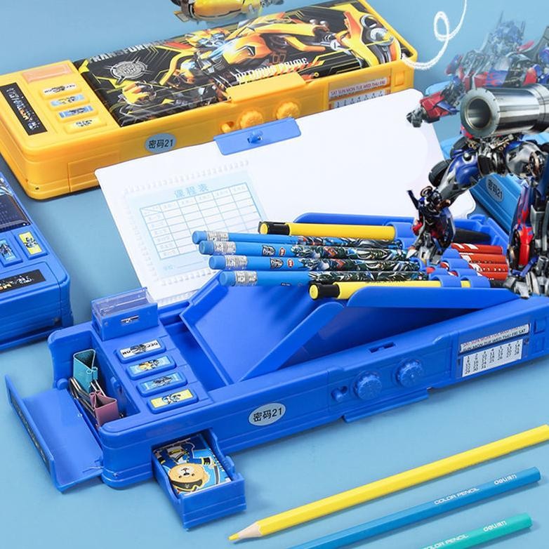 

Dengan Rautan Pensil Tempat Pensil Berkapasitas Besar Tempat Pensil Magnet Sandi Kotak Pensil Anak Kode Sandi Tempat Pensil Multifungsi Kartun Multifungsi Tempat Pensil Dua Sisi Tahan Air AST