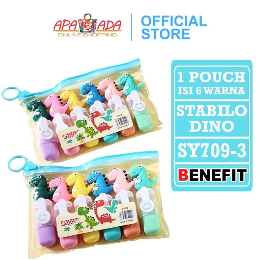 

Apazada - Stabilo Set Isi 6 Warna Termasuk Pouch / Highlighter SY709-3