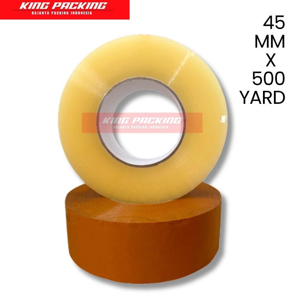 

Lakban Jumbo 500 Yard Bening / Coklat 45 mm x 500 Yard AST