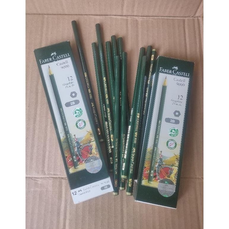 

Pensil 2B Faber Castell 9000 Original 1 Lusin 12pcs