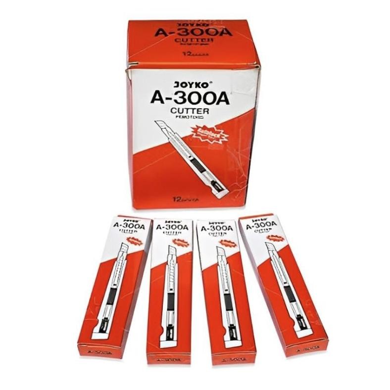 

CUTTER KECIL JOYKO A-300 PISAU POTONG (1PAK/12PCS) AST