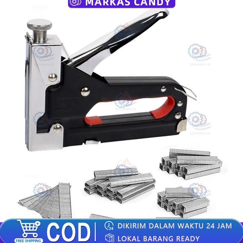 

Gratis 600 Paku / 3 In 1 Stapler Gun / 3 In 1 Pistol Kuku / Staples Tembak Gun Tacker / Powerfull Pistol Stapler / Furnitur DIY Pelapis Pistol Stapler / Dekorasi Rumah Alat Pertukangan / Multifungsi Pistol Stapler AST