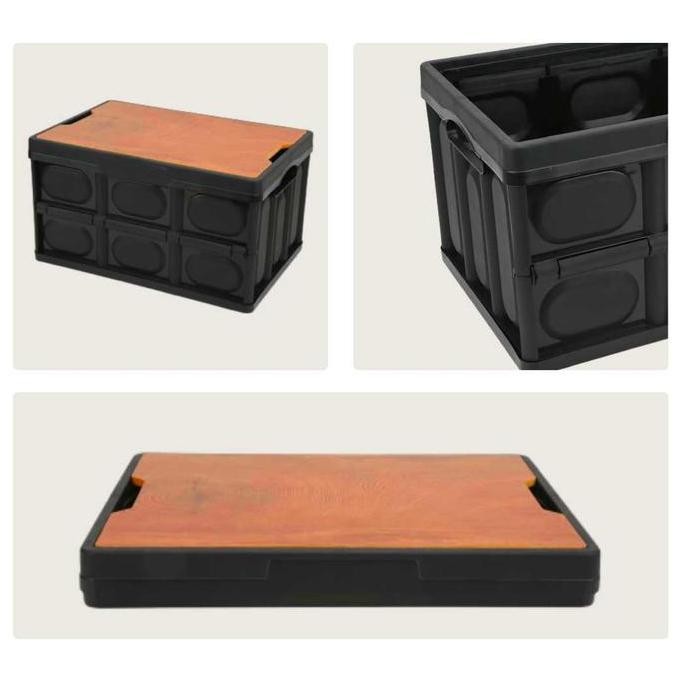 

Terlaris Gianxi Kotak Penyimpanan Lipat Bagasi Mobil Foldable Storage Box 30L - G-300 Box Multifungsi Box Lipat Kayu Plastik