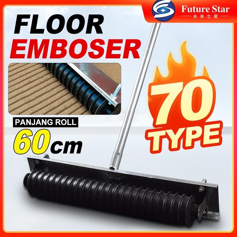 

Alat Garis Penggaris Jalan Beton 60 cm Floor Emboser Concrete Cement Pavement Embossing Device Non-slip Embossing Highway Road Drawing Device Manual Embossing Machine Alat Cetak Timbul Trotoar Semen 70 Type AST