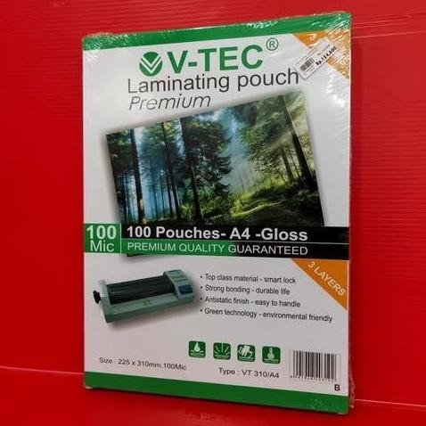 

Plastik Laminating A4 100 mic V - tec / vtec (1 pak) AST