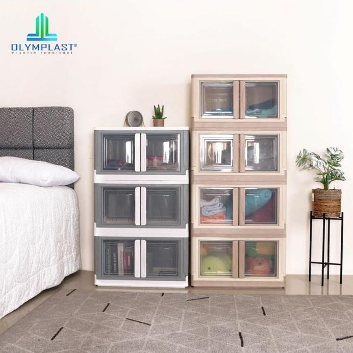 

Terlaris Olymplast Folding Storage / Rak Serbaguna / Box Container Lipat + Roda