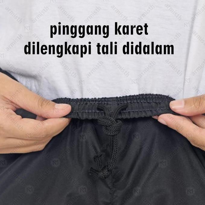 Armisth - Celana Training Parasut Olahraga Pria Running Pants Celana Jogger Mendaki Lari Promo