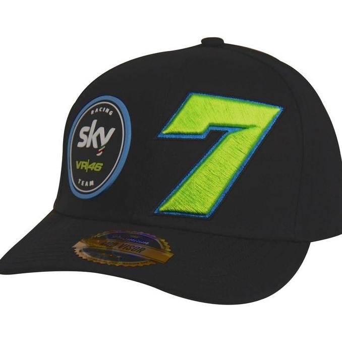 VR46 SKY RACING Dennis Foggia #7 CAP. Topi Unisex Pria Wanita