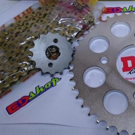 Gear SET 428 SSS Rantai DID VERZA MEGAPRO CBVERZA 150 NEW GOLD GIR