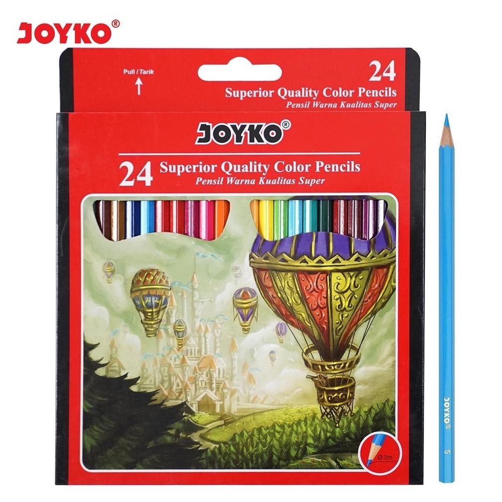 

Pensil Warna / Superior Quality Color Pencils 24 Warna - Joyko CP-101 MURAH AST