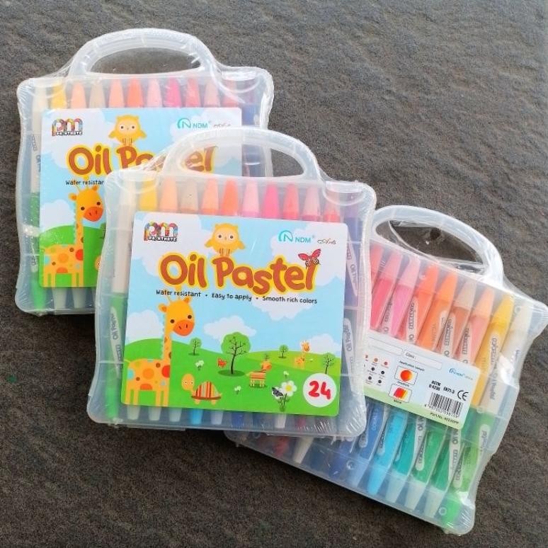 

Crayon Oil Pastel NDM 24 Warna ( Set ) [ Original ] AST