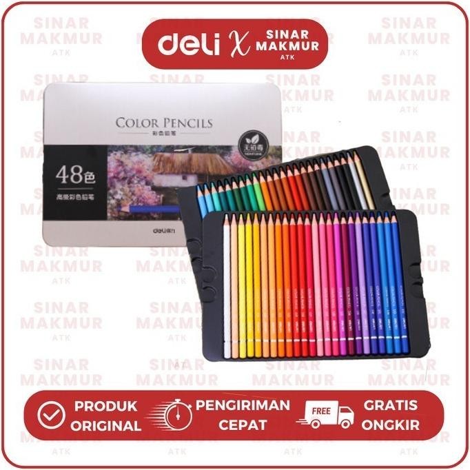 

High-grade Oil Pencil Color/Pensil Warna 48 Warna Deli 6567 (Set) AST