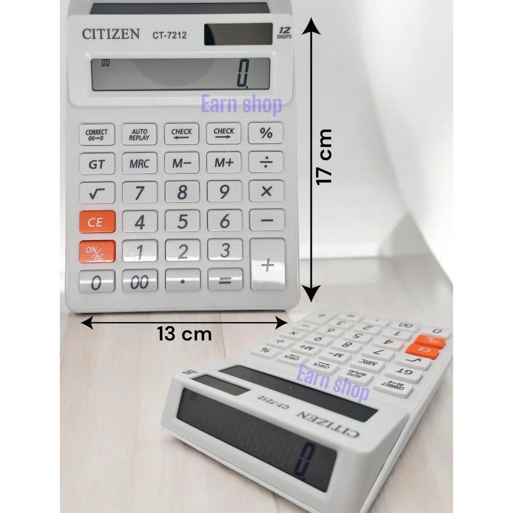 

Kalkulator CITIZEN CT-7212 - Calculator 2 Display Layar / Check Ulang CT7212 12Digit AST