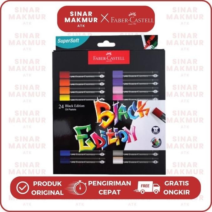 

Crayon/Oil Pastel Black Edition Series Faber Castell 24 Warna (SET) AST