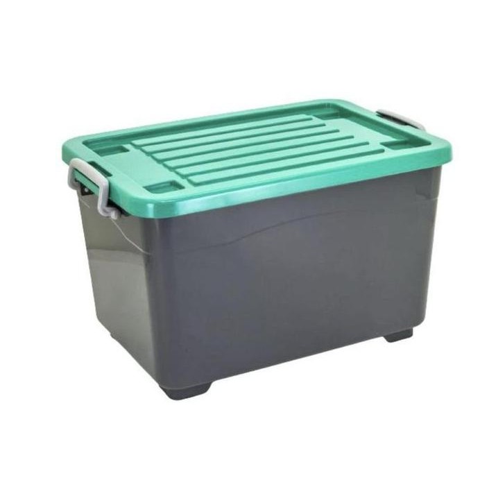 

Terlaris Box Container Roda Hitam Heavyduty 50Ltr 9860