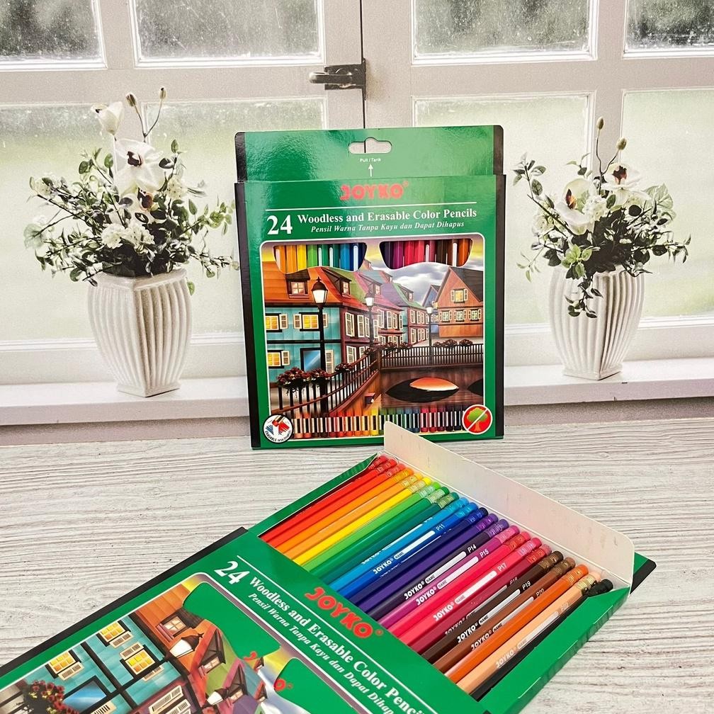 

Pensil warna JOYKO 24 pcs bisa dihapus (1 set) colour pencil erasable CP-115 kualitas terbaik termurah perlengkapan sekolah dan kantor terlengkap ready grosir dan cod AST