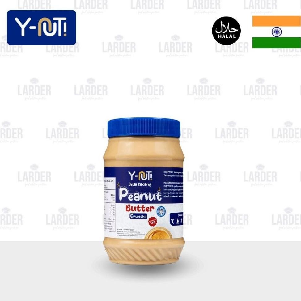 

Ynut Crunchy Peanut Butter 1Kg Selai Kacang Chunky