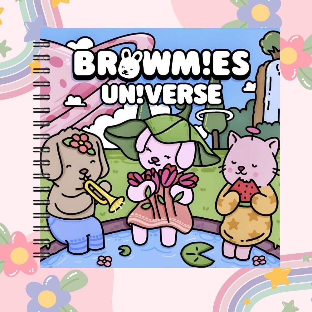 

BROWMIES Universe Coloring Book For Kids & Adults Buku Mewarnai Anak Remaja Dewasa AST