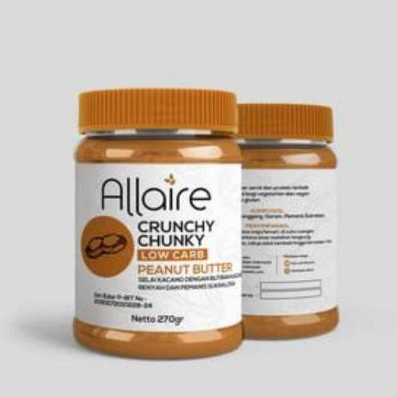 

Allaire Crunchy Chunky Peanut Butter Selai Kacang Keto Friendly