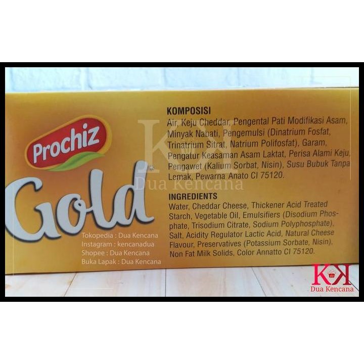 

Terlaris Cheese Keju Prochiz Gold Cheddar 2 Kg Block Processed Cheddar Cheese Good Quality