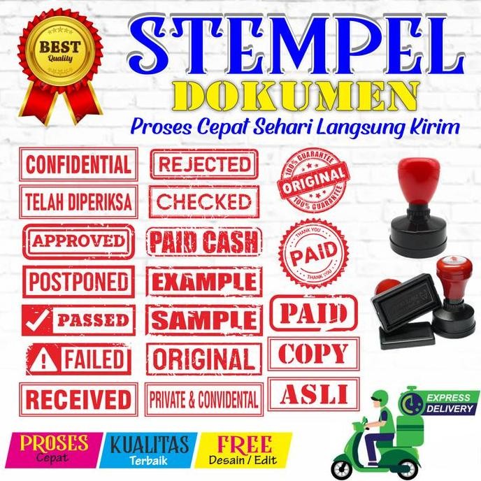

Terlaris Stempel dokumen stempel Paid stempel copy SALE