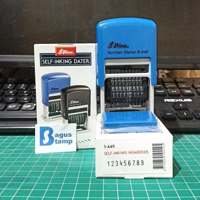 

Terlaris Stempel Angka Shiny S449 S-449 S 449 ( Stempel 9 Digit / Angka 4 mm ) SALE