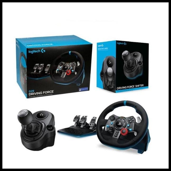 Logitech G29 + Shifter Logitech Driving Force Stir Ps4 Ps3 Pc Terlaris