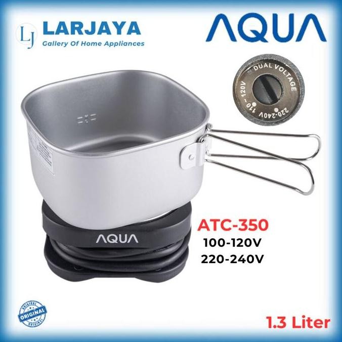 {Terbaru} Travel Cooker Mini Aqua Atc 350 Dual Voltase | Sanyo Product
