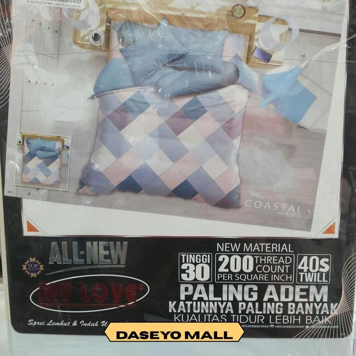 SPREI MY LOVE UKURAN 180 X 200 X 30 CM | SPREI KATUN MY LOVE ONGKIR NOL