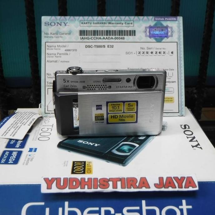 Tersedia Sony Cyber-shot DSC T500 Kamera Digital Garansi Resmi Sony