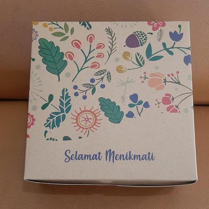 

Isi 50 Dus Snack / Dus Kue Kraft Bunga Ukuran 12X12 12X14 12X16