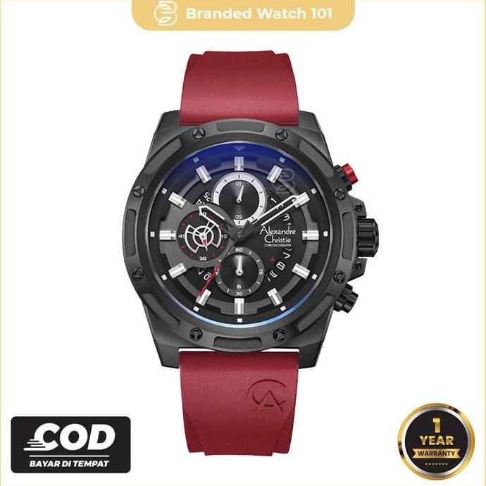 Tersedia Jam Tangan Pria Alexandre Christie AC 6506 AC6506 6506 Garansi Resmi 1 Tahun Leather & Rubb