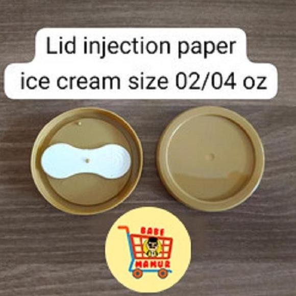 Tutup + Sendok Cup Ice Cream / Lid Cup Ice Cream 2 & 4 Oz Kitchenware