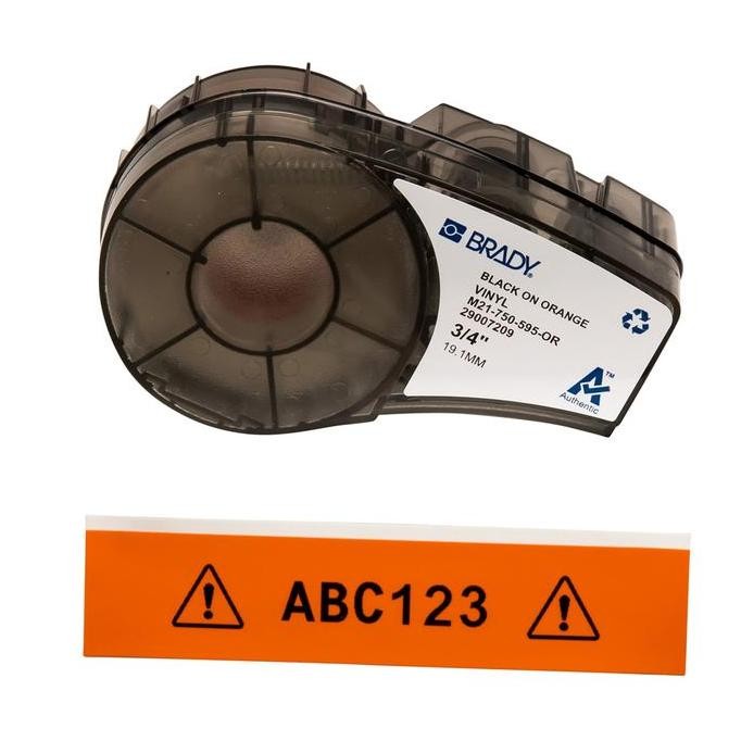 

Tape Label Brady Vinyl 19Mm White On Orange M21-750- 595-On /Stiker New Stok
