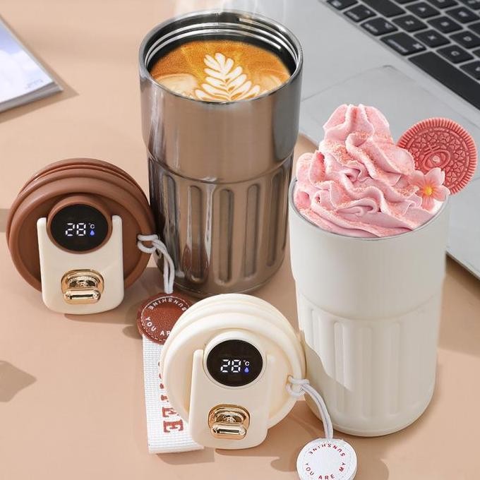 Thermos Kecil Mini Termos Kopi Stainless Steel Vacum Tumbler 380Ml