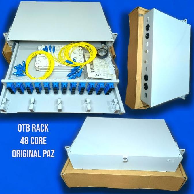 BEBAS ONGKIR - otb 48 core paz lengkap adapter pigtail / odf 48 core paz