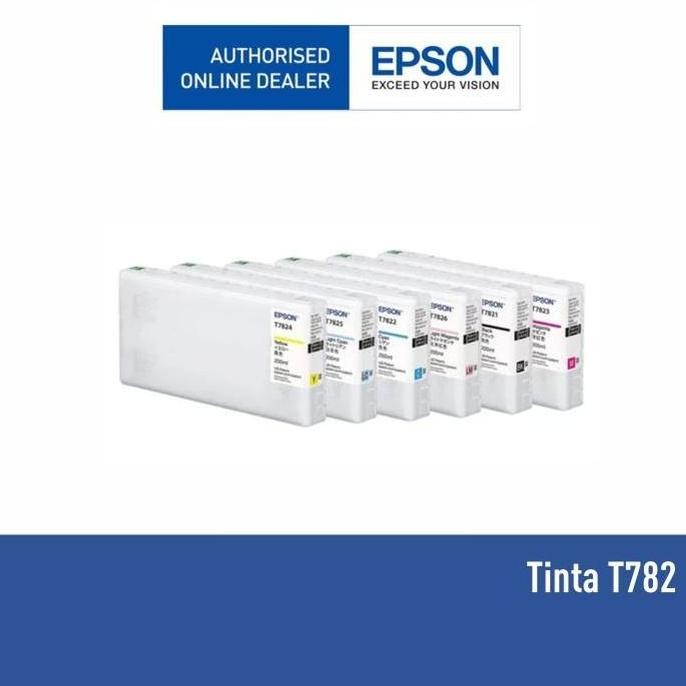 Tinta Catridge Epson Sl D700 Sl-D700 T782 T 782 T7821 - T7826 Original New Stok