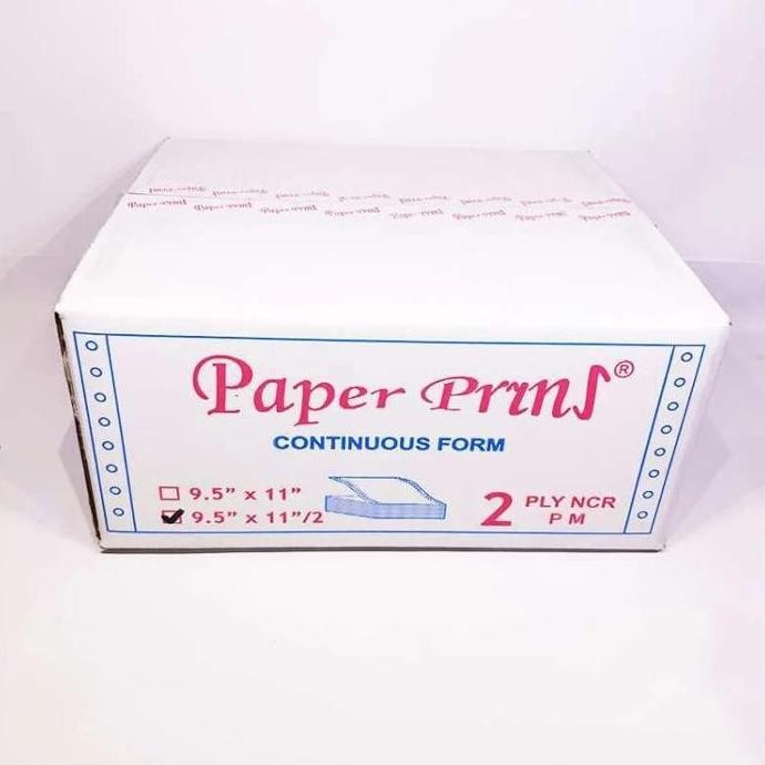 

BEBAS ONGKIR - kertas komputer continuous form 2ply full atau bagi 2 paper prins