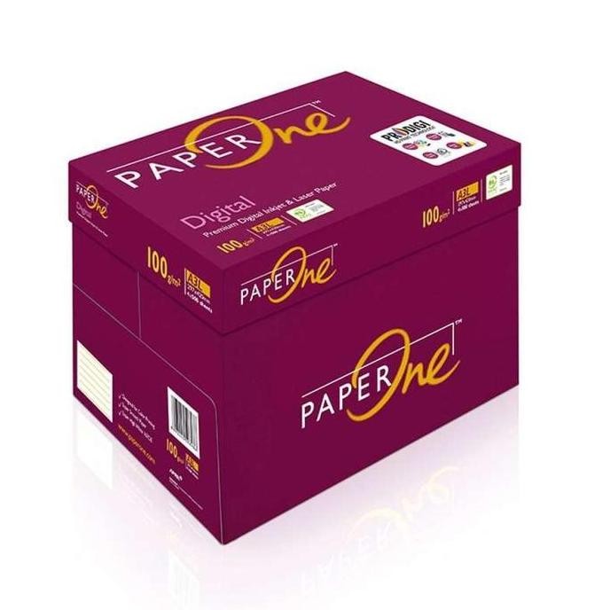 

TERMURAH - KERTAS HVS PAPER ONE A4 100 gr PER DUS