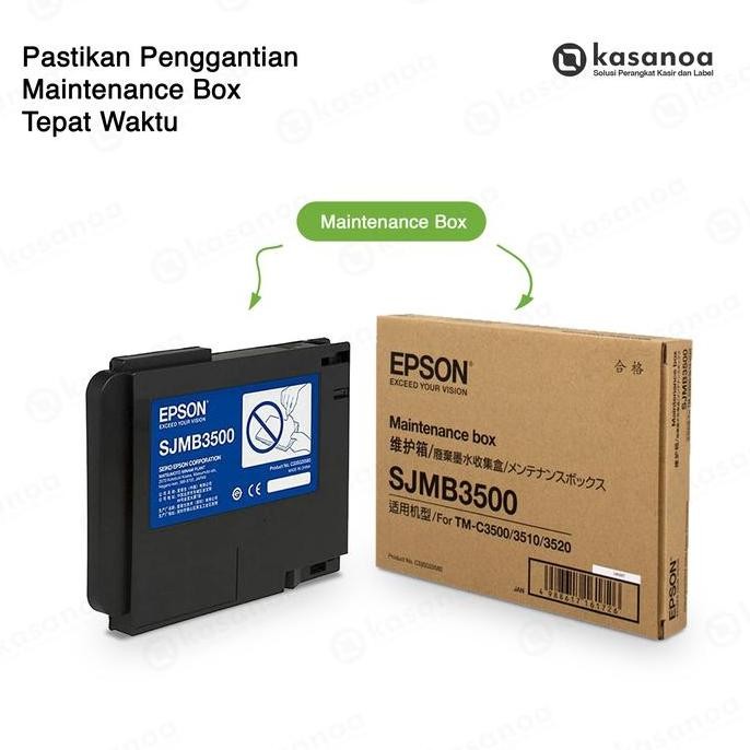 Maintenance Box Epson Colorworks Sjmb3500 , Product C33S020580 New Stok