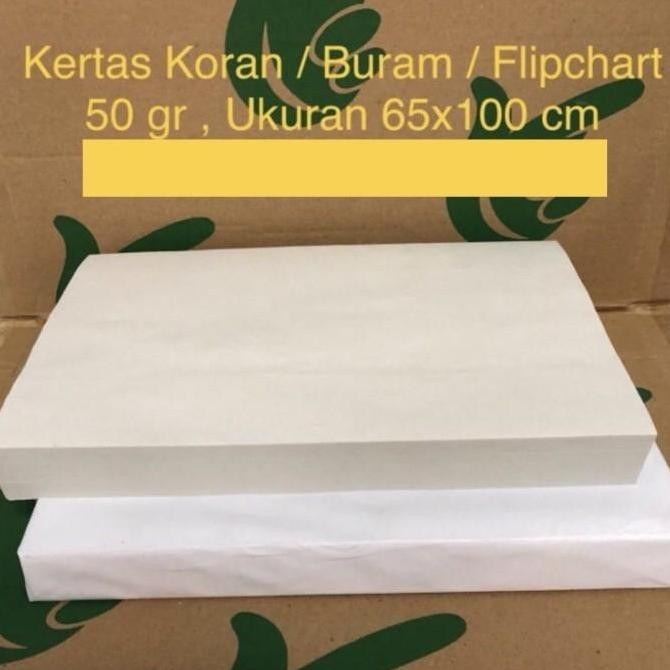 

Kertas Koran / Buram / Flipchart 50gr ( 65x100 cm )