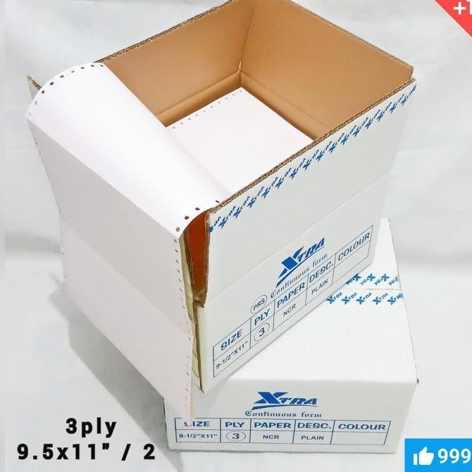 

NEW Continuous form 3ply 9,5x11"/28