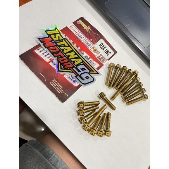 [Allthebest] BAUT PROBOLT CVT RX KING THAILAND BAUT BLOK MESIN CVT RX KING SATU SET