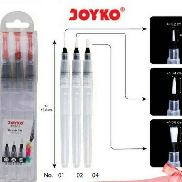 

JOYKO BRS11 WATER BRUSH SET KUAS CAT AIR AST