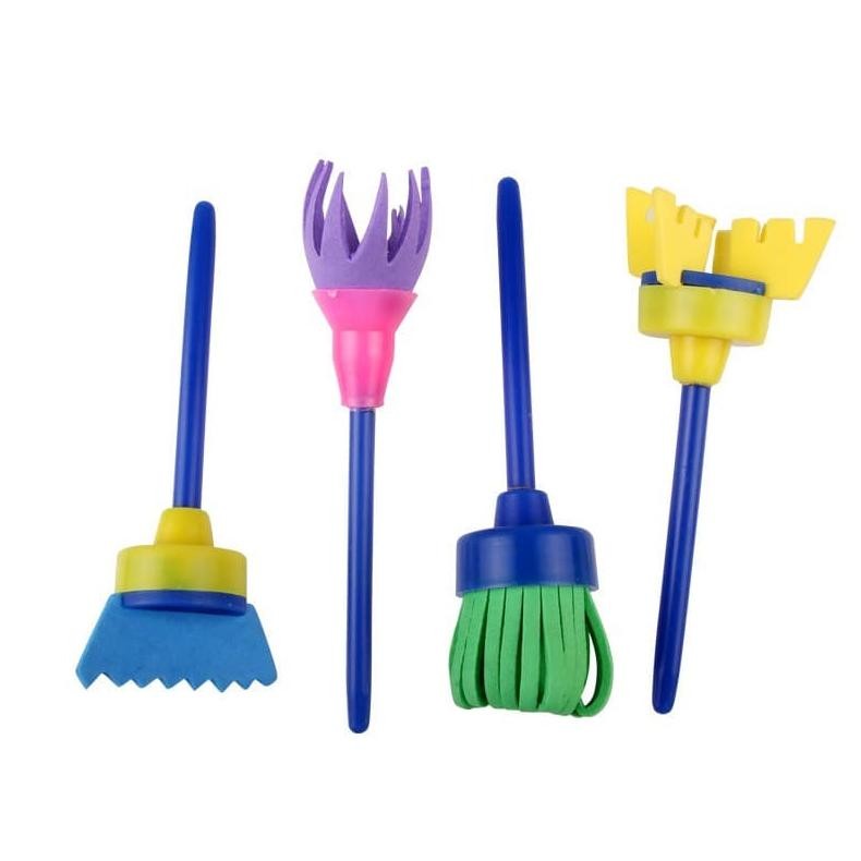 

Alat Lukis Anak Kuas Spons Foam Brush Rotate Painting Set AST