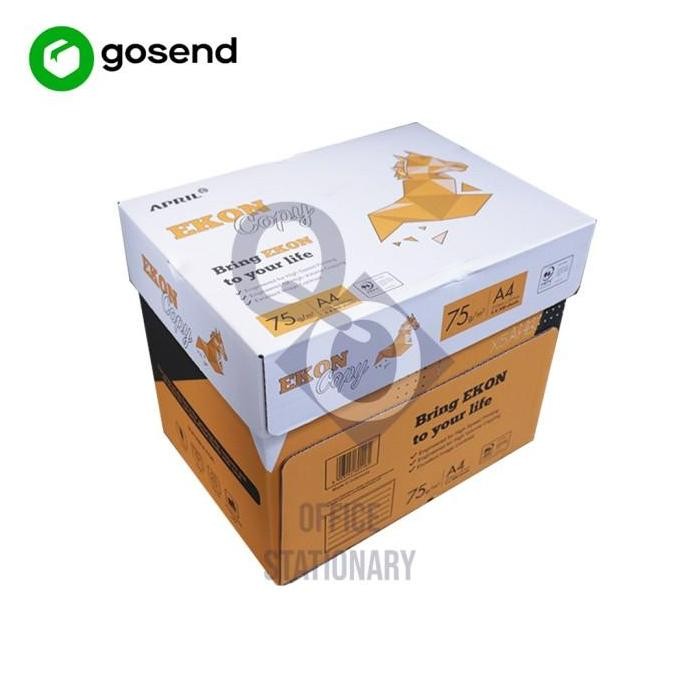 

BEBAS ONGKIR - Kertas HVS A4 75gr Ekon 1 dus - Murah khusus gosend / grab