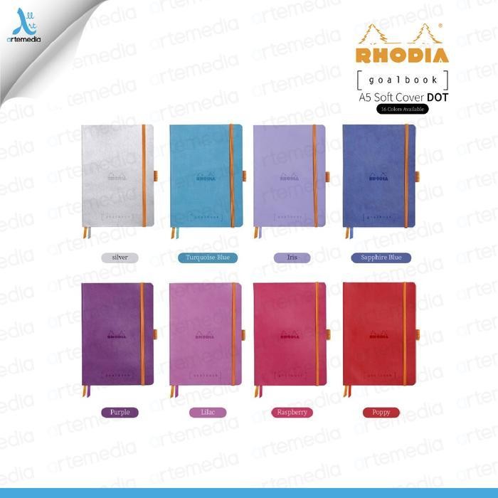 

Buku Catatan Rhodia A5 Dot Grid Softcover Goalbook Notebook Original Dan Terpercaya