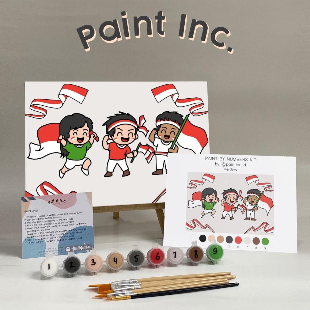 

Paint by Numbers Kit: Merdeka | Paint Inc. ID | Painting Kit | Paint by Number | Paint Kit AST