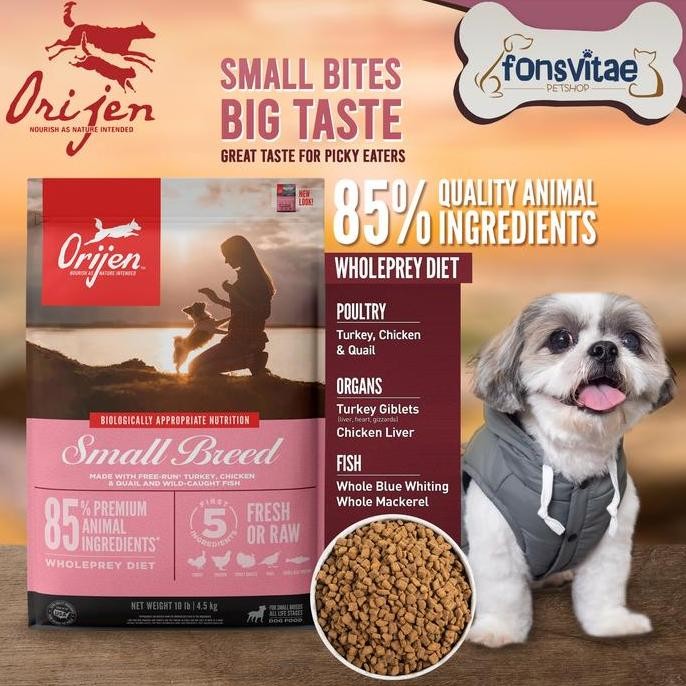 TERLARIS - Orijen Small Breed Repack 500gr - Makanan Anjing