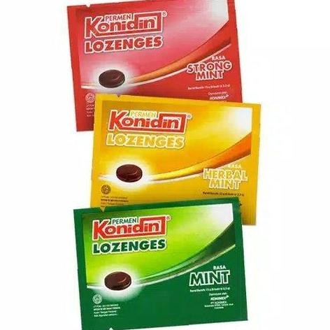 

(20 Pcs )Konidin Loz Strong Mint Permen Batuk Produksi Konimex